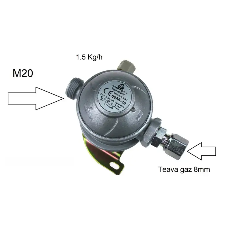 regulator presiune gaz 30mbar montaj vertical/orizontal - CAVAGNA