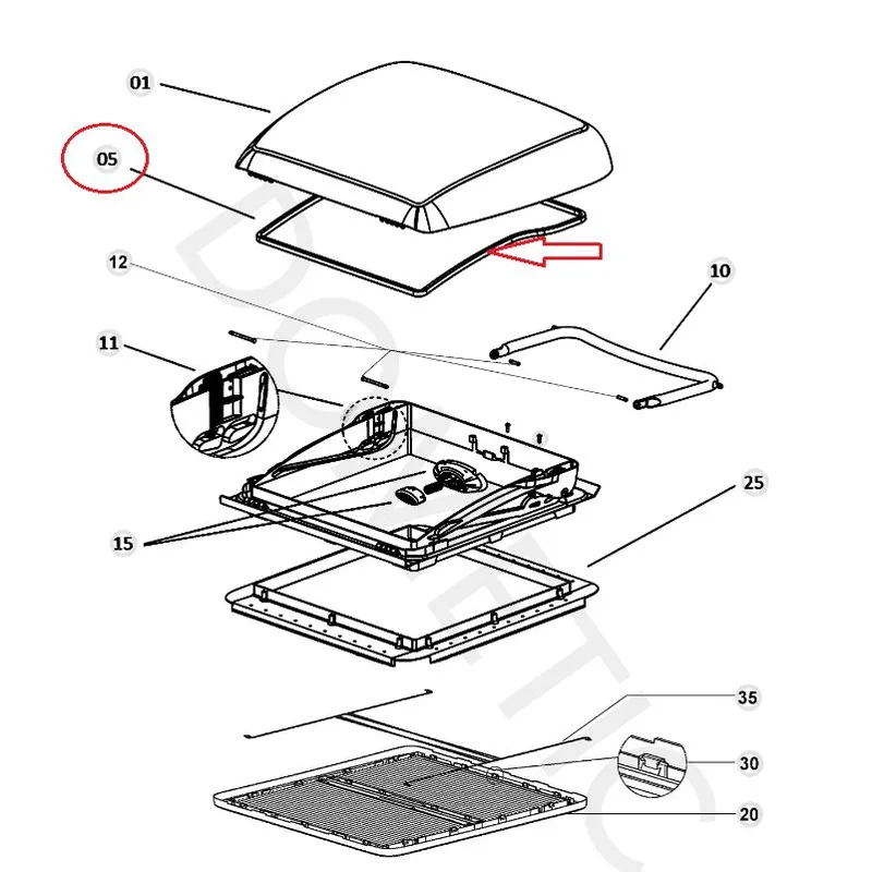 garnitura Mini Heki - DOMETIC