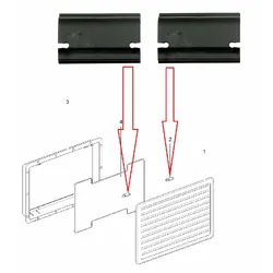 kit inchidere grila frigider THETFORD