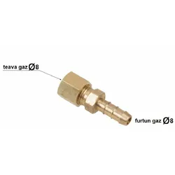 racord gaz teava8 mm > furtun 8mm