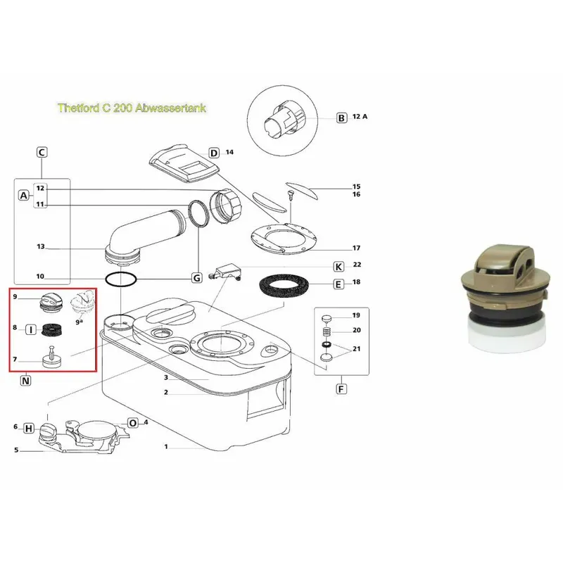 supapa toaleta - THETFORD