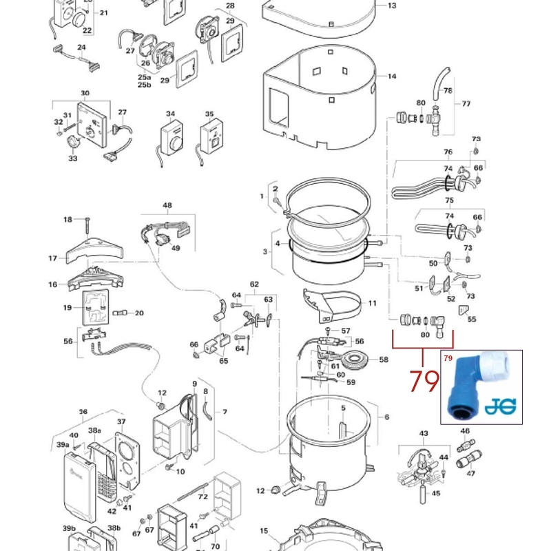 racord apa rece pentru Truma Boiler - TRUMA