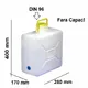canistra apa 14L DIN96 - COMET canistra apa 14L DIN96 - COMET