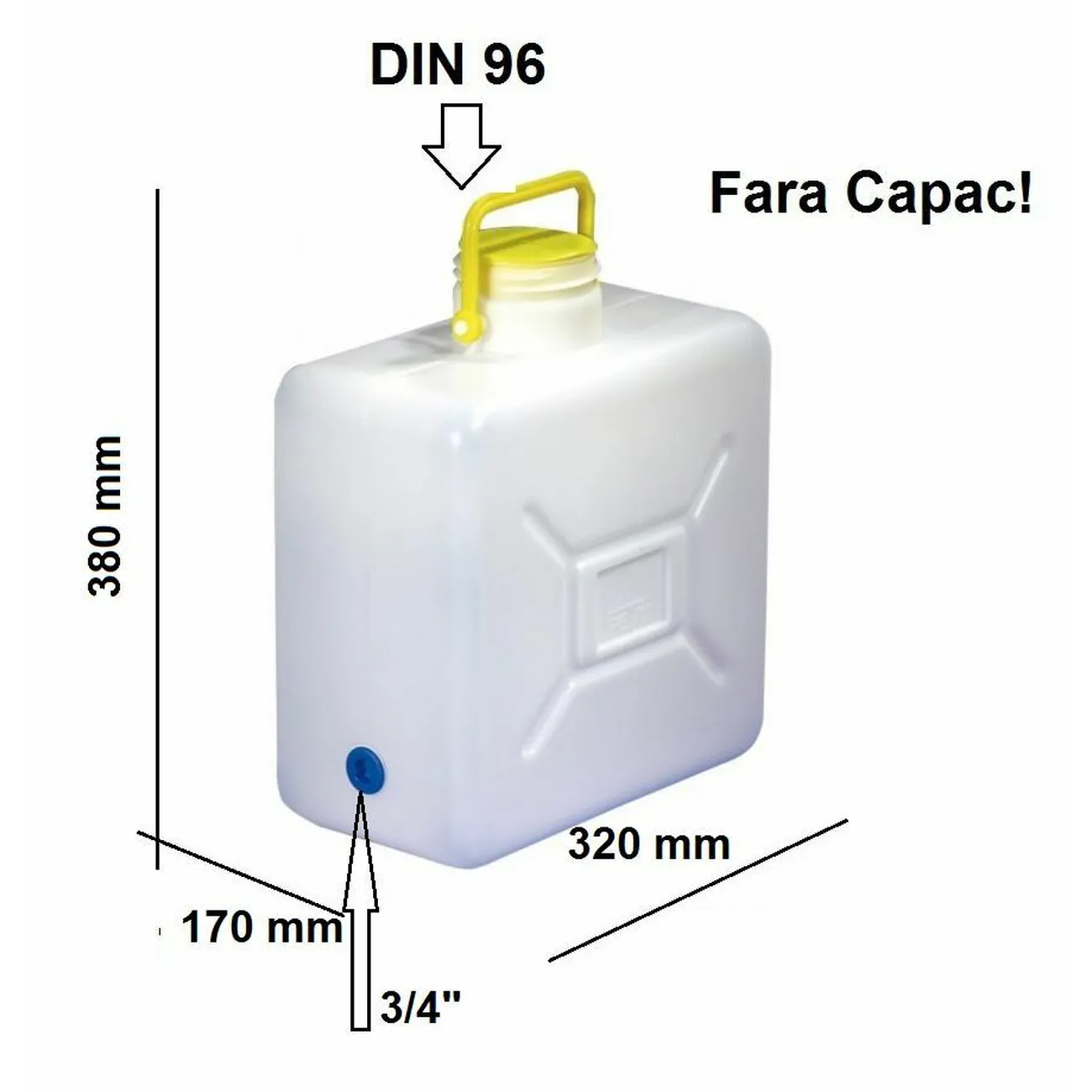canistra apa 16L DIN96 - COMET