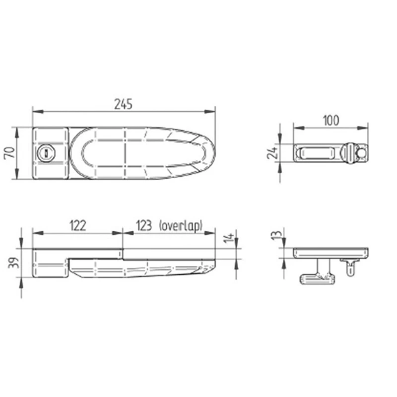 incuietoare suplimentara Inside-out DoorLock G2 - THULE