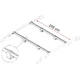 set 2 bare transversale portbagaj Fixing-Bar Rail - FIAMMA