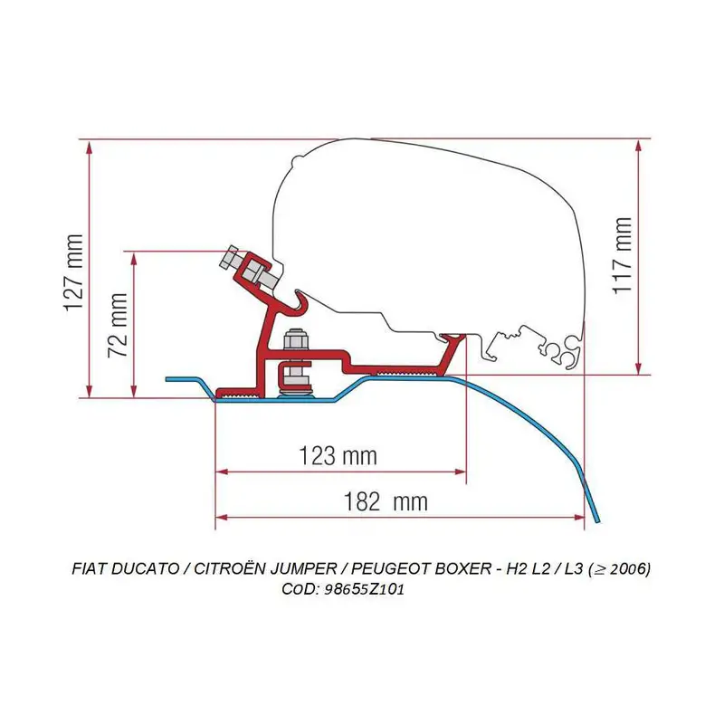 suport veranda F80 - FIAMMA