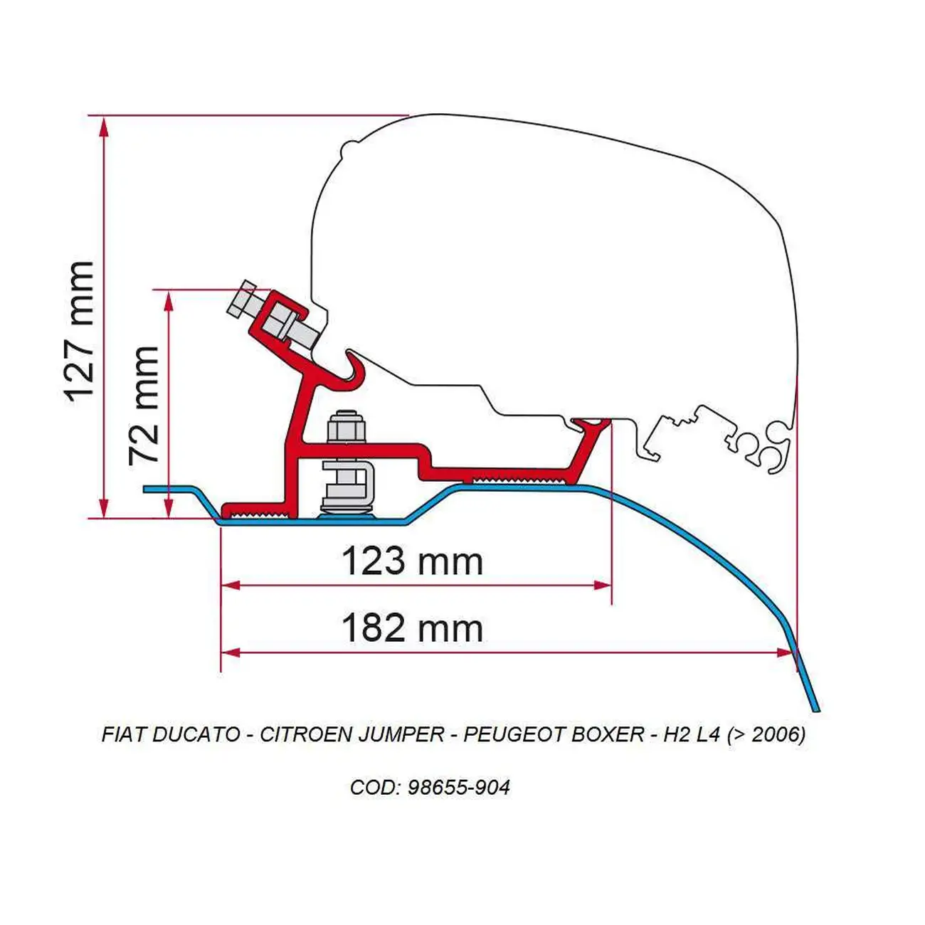 suport veranda F80 - FIAMMA