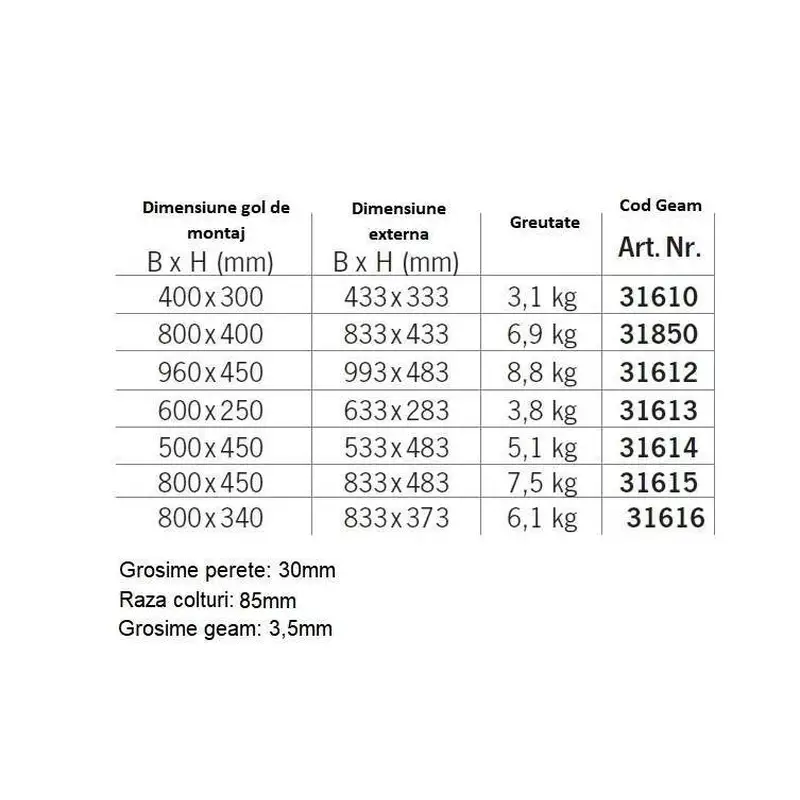 geam STICLA Spezial-Echtglas