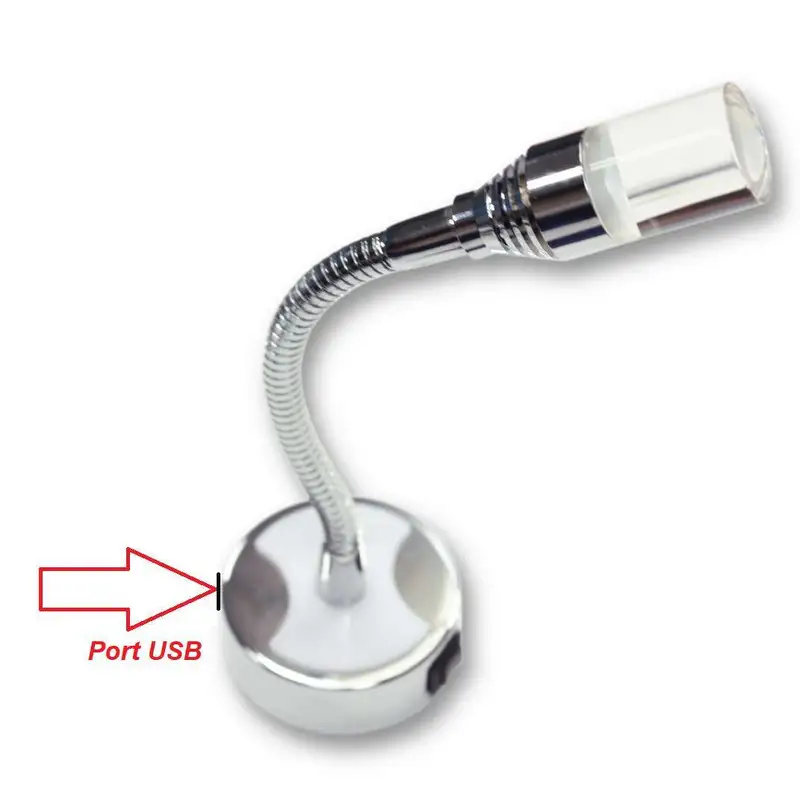 spot reglabil LED+ lumina de veghe albastru+USB - OEM LIGHTS