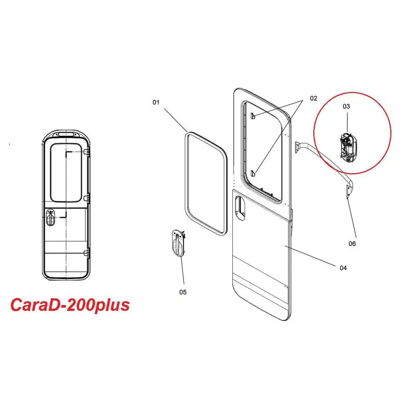 broasca onterioara usa CaraD - DOMETIC