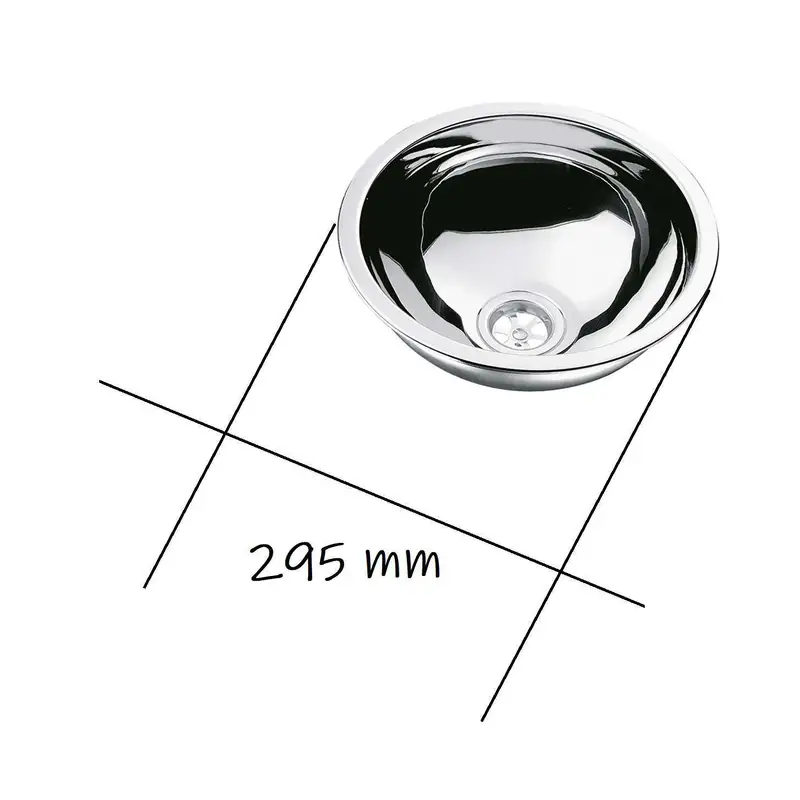chiuveta semisferica inox 295 mm - COMET