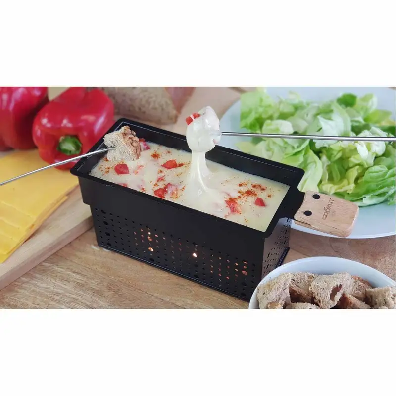 set fondue pentru raclette cu lumanari - COOKUT FRANCE