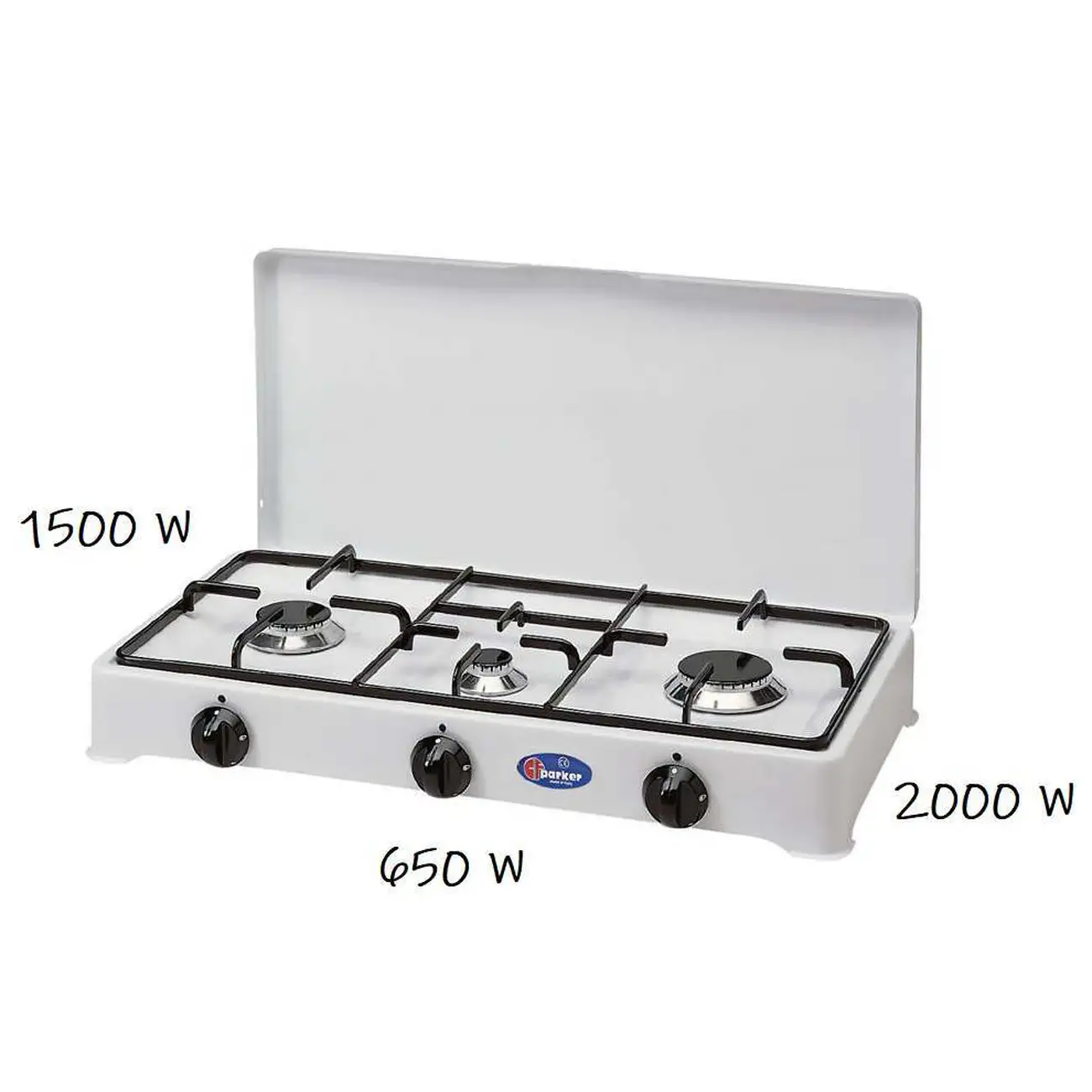 aragaz profesional 3 ochiuri 4150 W -  PARKER