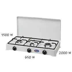 aragaz profesional 3 ochiuri 4150 W -  PARKER