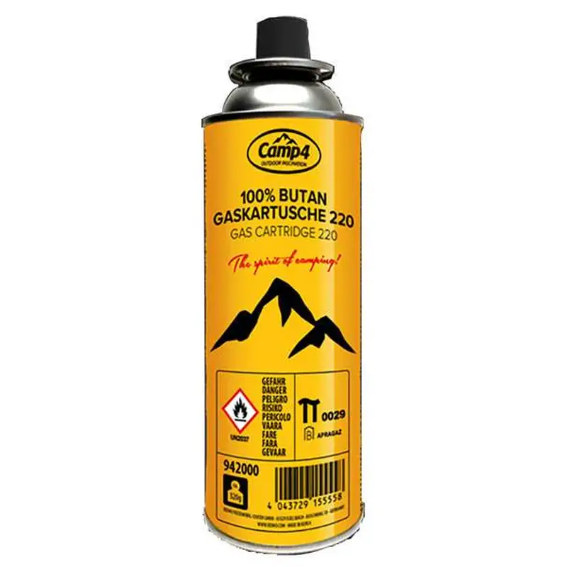 cartus gaz de unica folosinta BUTAN 220gr - KEMPER/CAMP4